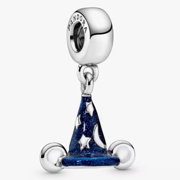 Brand New Retired Pandora x Disney Mickey’s Sorcerer’s hat charm - Picture 2 of 5